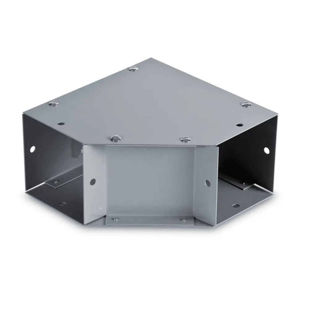 6" x 6" 90° Elbow, Gray