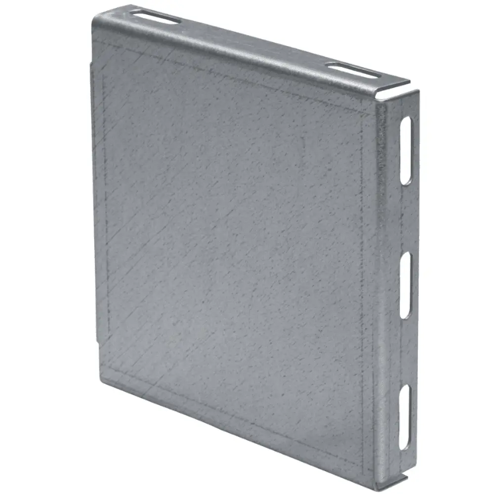 6X6 End Cap, Gray