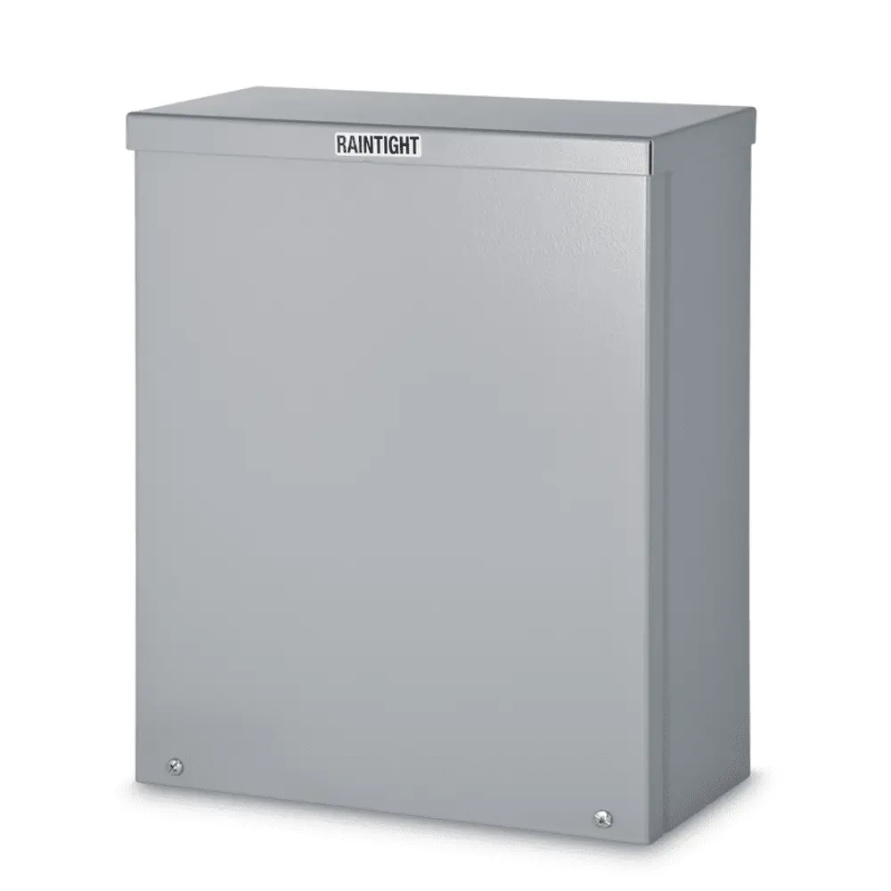 8" x 8" x 6" Rainproof NEMA 3R Box, Gray