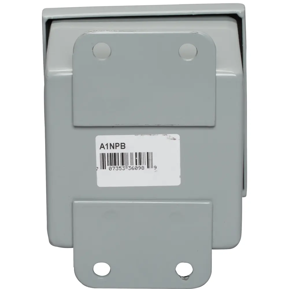 3-1/2 in. x 3-1/2 in. x 3 in. Standard Pushbutton Enclosure, Steel, Gray