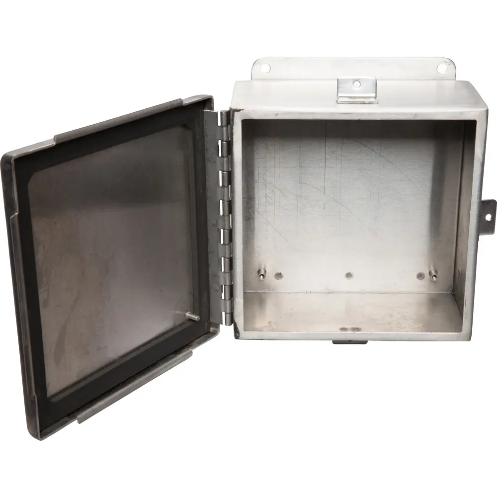 JIC NEMA 4X Continuous Hinge Box, 8x8x4 3 JIC NEMA 4X Continuous Hinge Box, 8x8x4