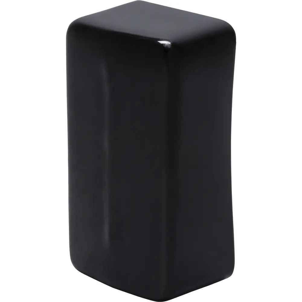 1.62" x 1.25" Plastic End Cap, Black
