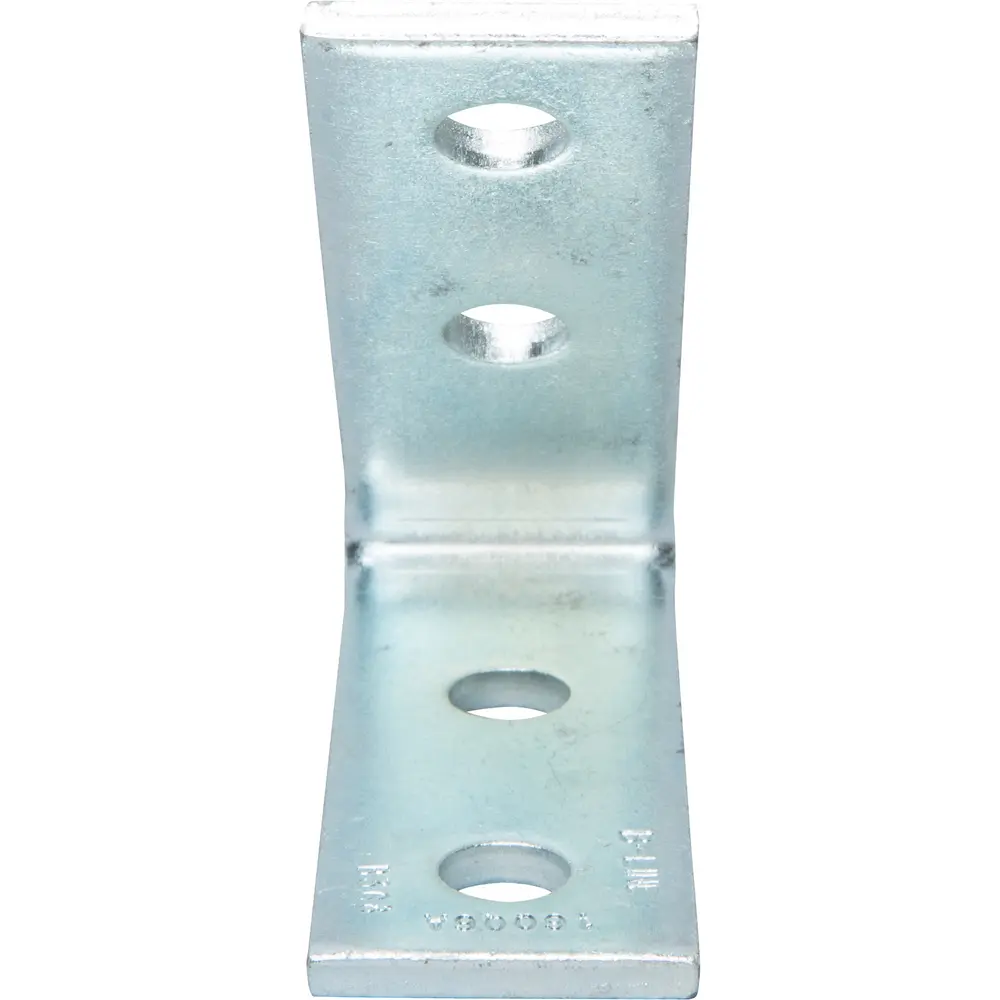 45° 4-Hole Closed Angle Bracket, Electro-Plated Zinc