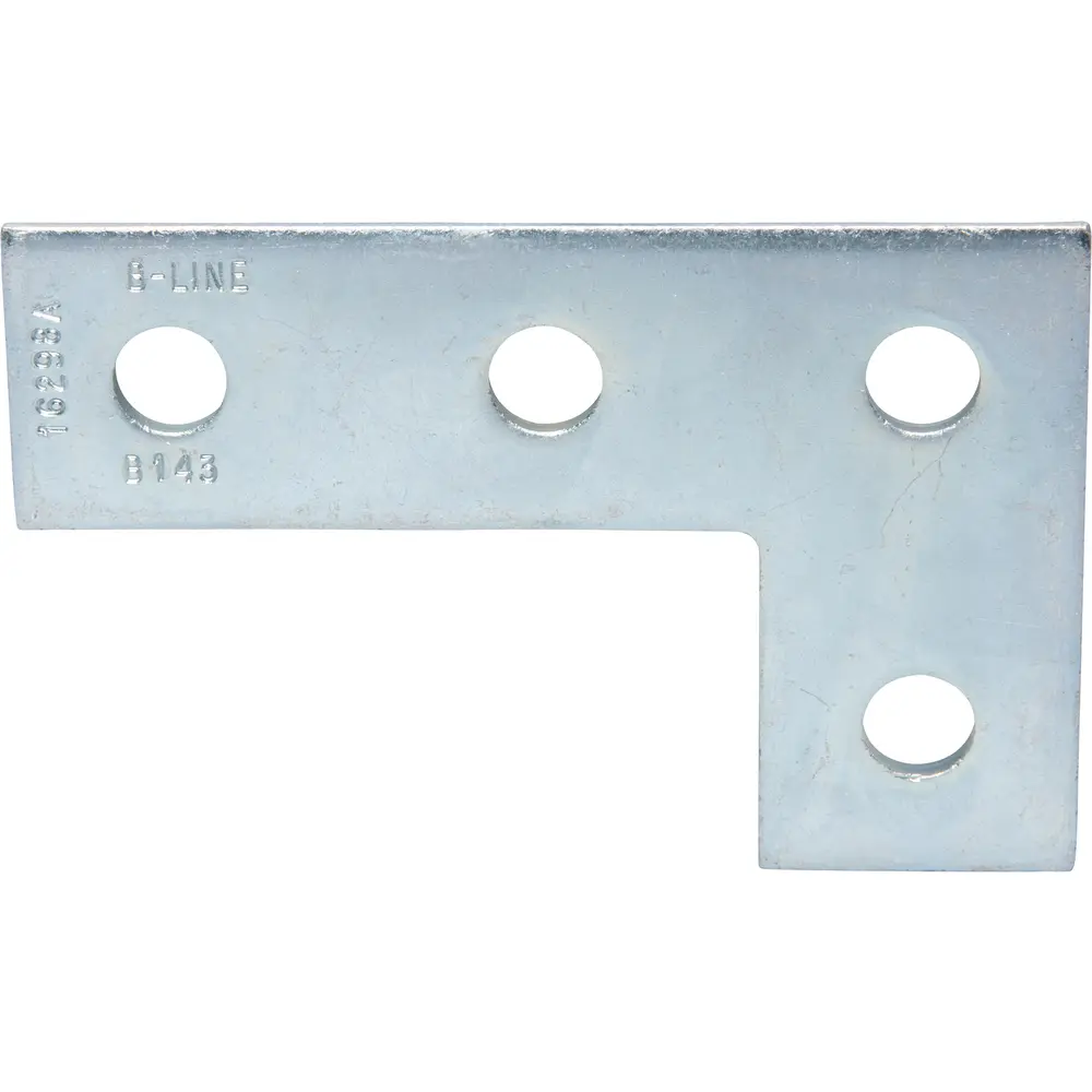 4-Hole Corner Angle, 0.22" x 3.5", Steel