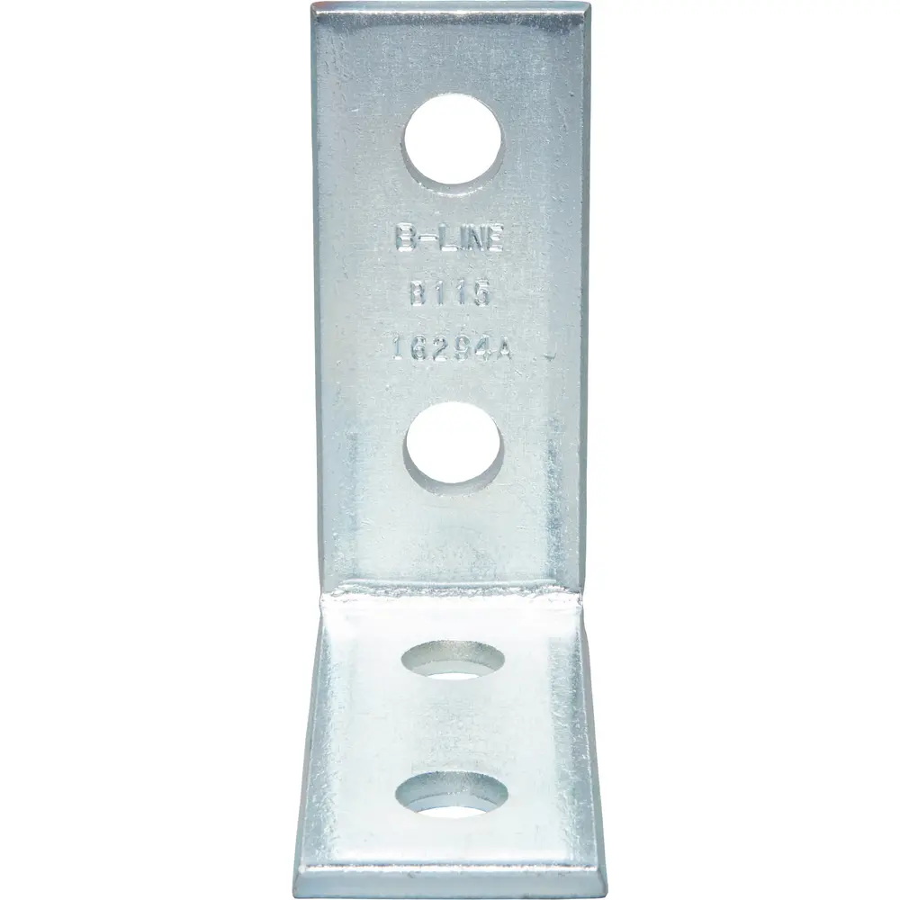 4-Hole Corner Angle, 90°, 3.93" x 1.62", Steel