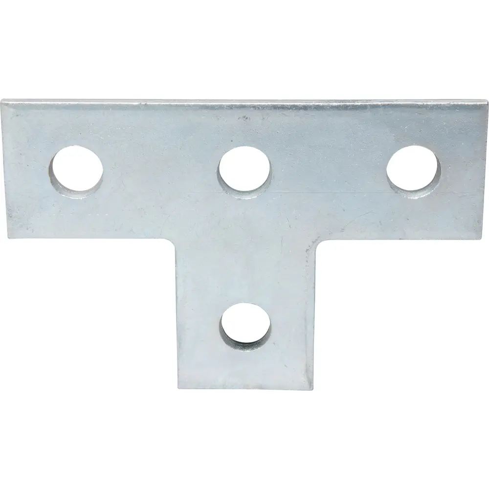 4-Hole Cross Plate, Flat, 5.37" x 1.62", 1/4" Gauge, Steel