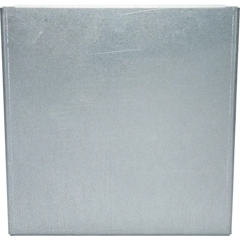 4" x 4" Wireway End, NEMA 1, Galvanized Steel