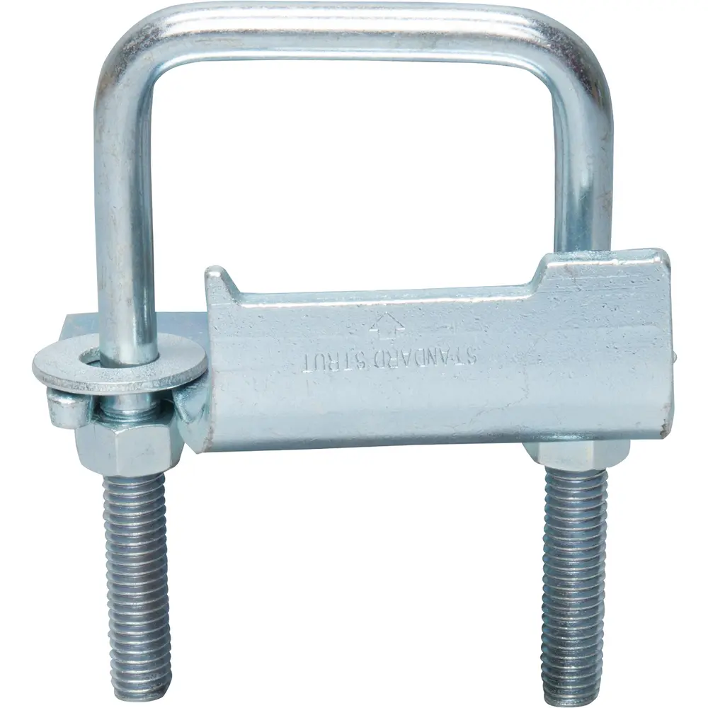 Beam Clamp, 3/4" Max Flange, for 1-5/8" to 2" High Channel, Zinc
