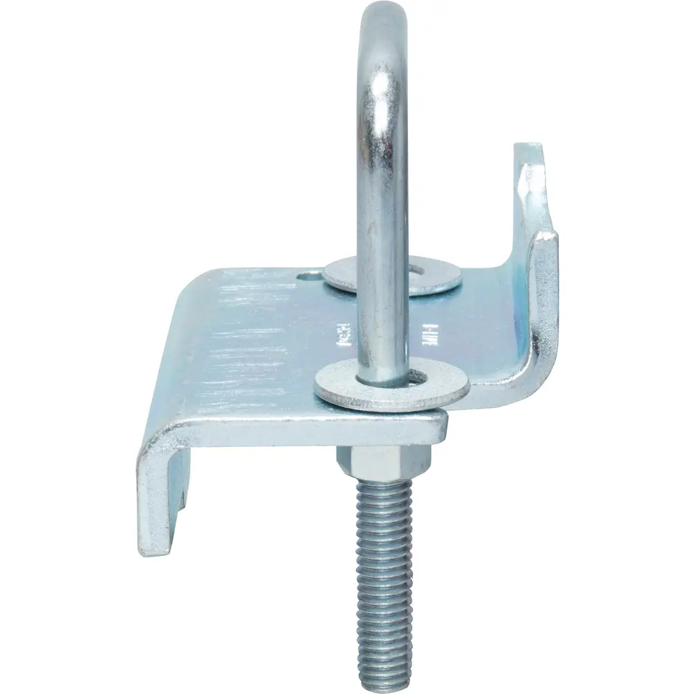 Beam Clamp, 3/4" Max Flange, for 1-5/8" to 2" High Channel, Zinc