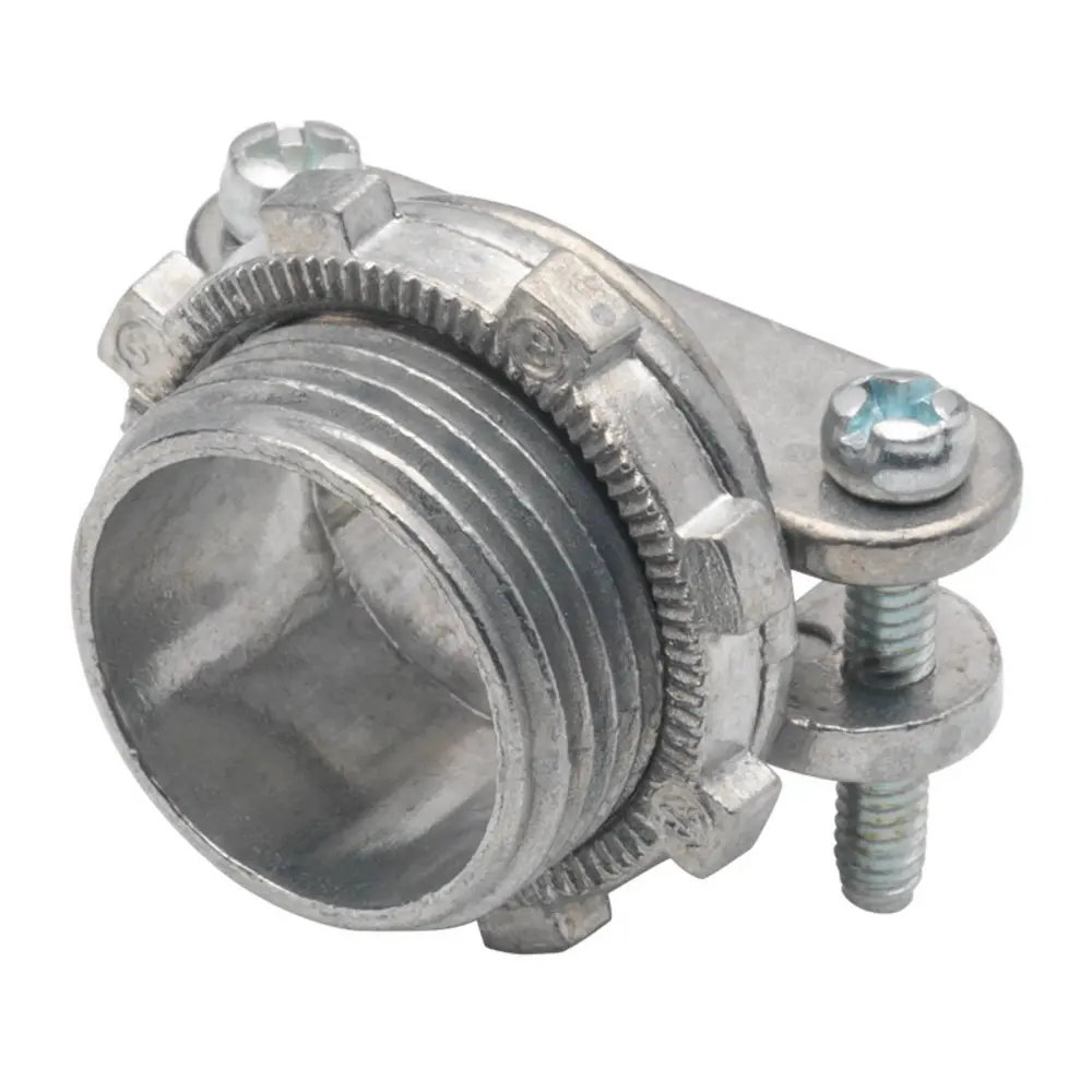1-1/2" 2-Screw Strap Connector, Zinc Die Cast