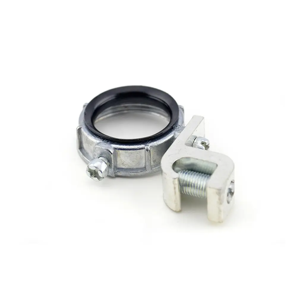 1-1/4 in. Die-Cast Zinc Grounding Bushing w/ Lug, Insulated
