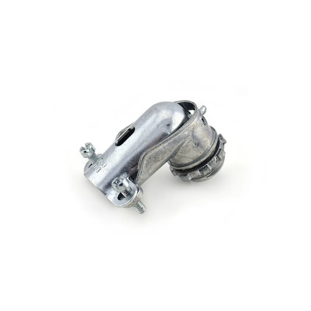 1/2" 90° Flex Connectors, Zinc Die Cast