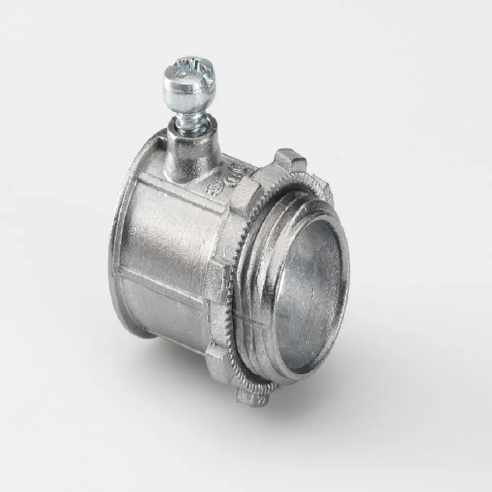 1/2" Set Screw EMT Connector, Zinc Die-Cast