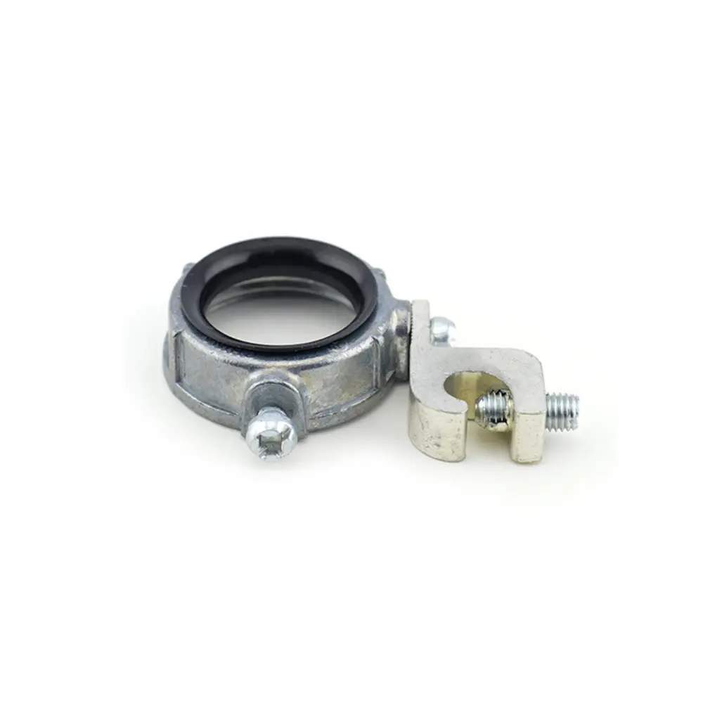 1 in. Die-Cast Zinc Grounding Bushing w/ Lug, Insulated