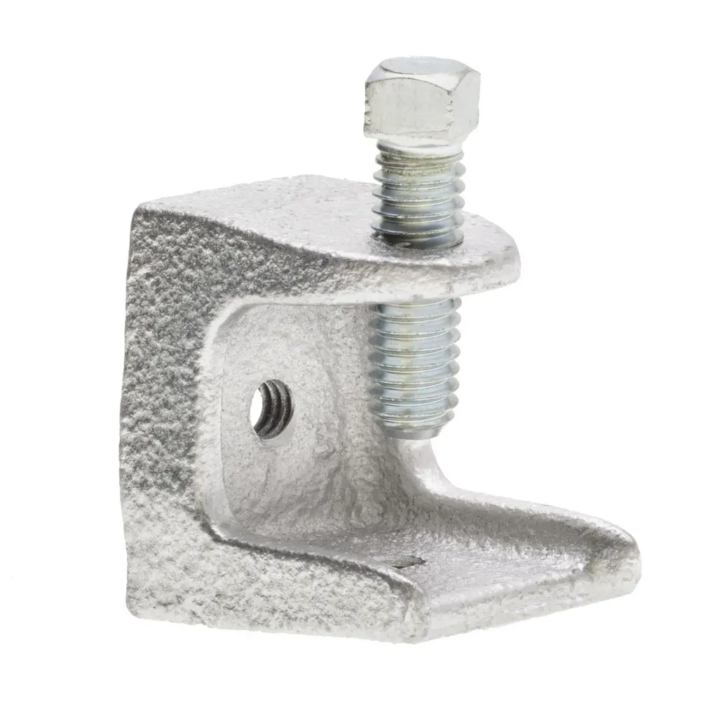 1" Insulator Support Beam Clamp, Malleable Iron, Tap Size 1/4 to 20