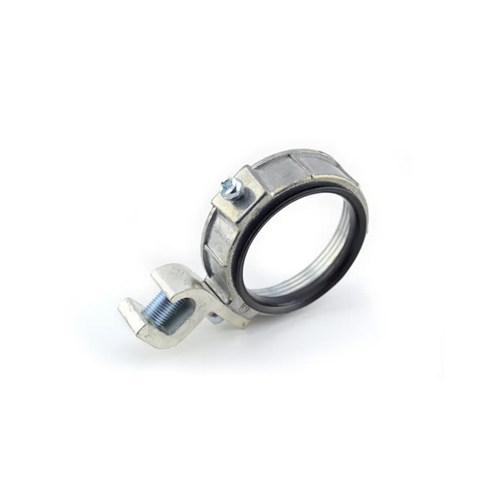 2 in. Die-Cast Zinc Grounding Bushing w/ Lug, Insulated