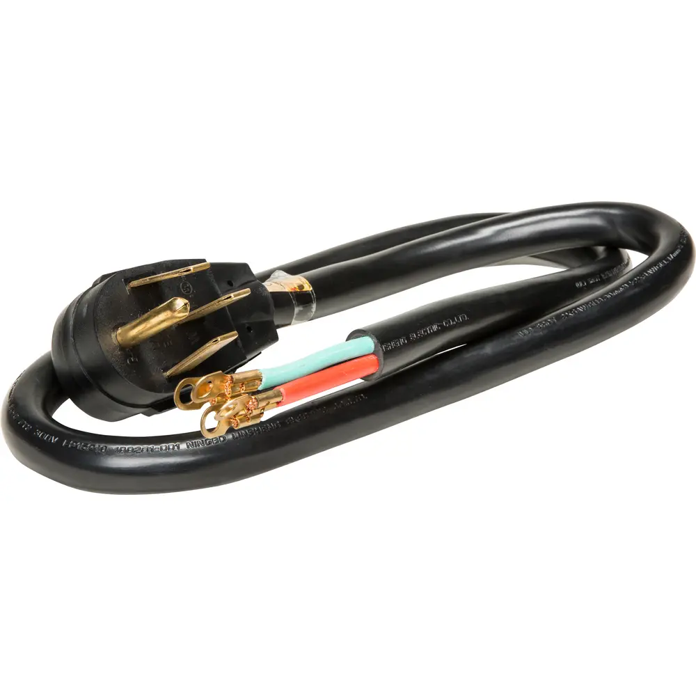4ft 50A 6/2 + 8/2AWG Range Cord, 14-50 Plug 1 4ft 50A 6/2 + 8/2AWG Range Cord, 14-50 Plug
