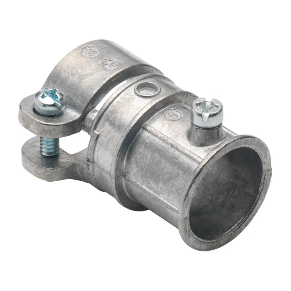 3/4" to 3/4" Combination EMT To FMC Transition Coupling, Zinc Die Cast