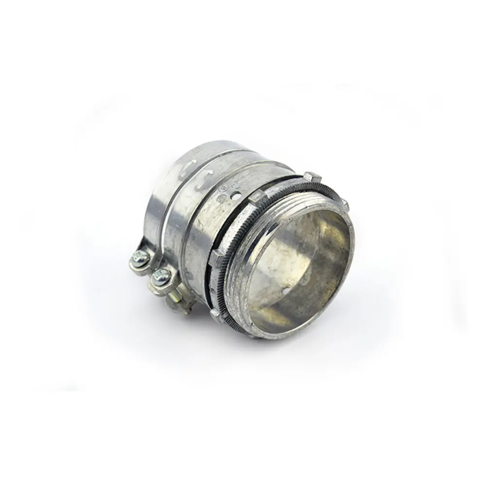 3/8" E-Z Lock® Insulated Duplex AC/MC Connector, Die-Cast Zinc