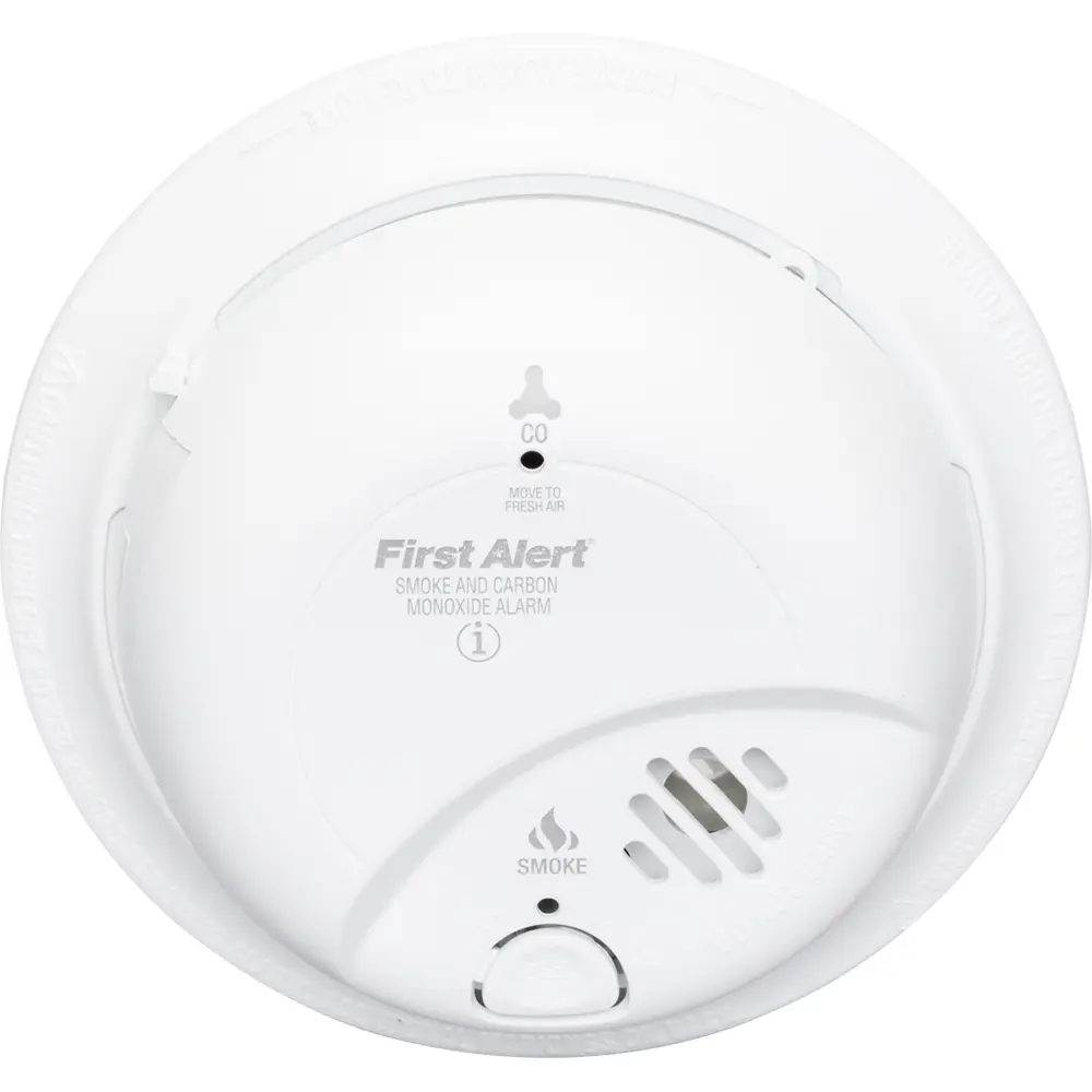 AC/DC Smoke/CO Combo Alarm with 9V Backup Battery, 120 VAC