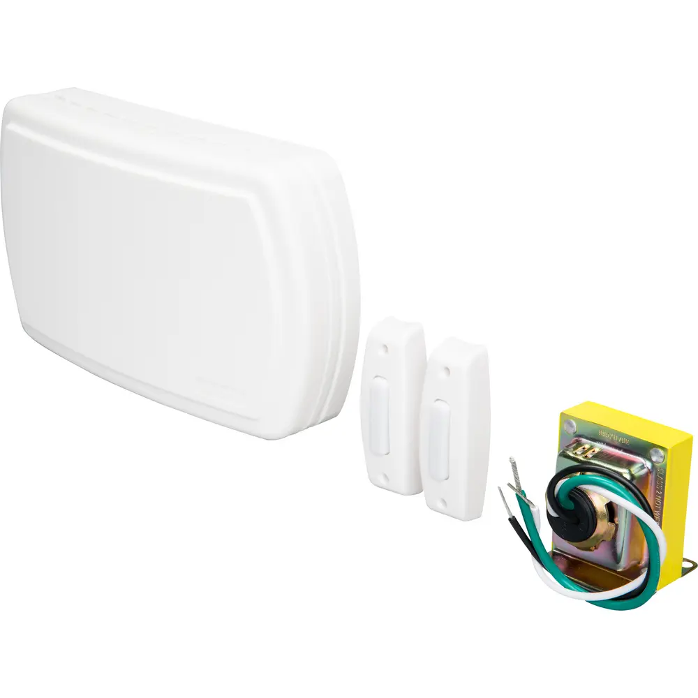 Builder Doorbell Kit, Two Lighted Pushbuttons