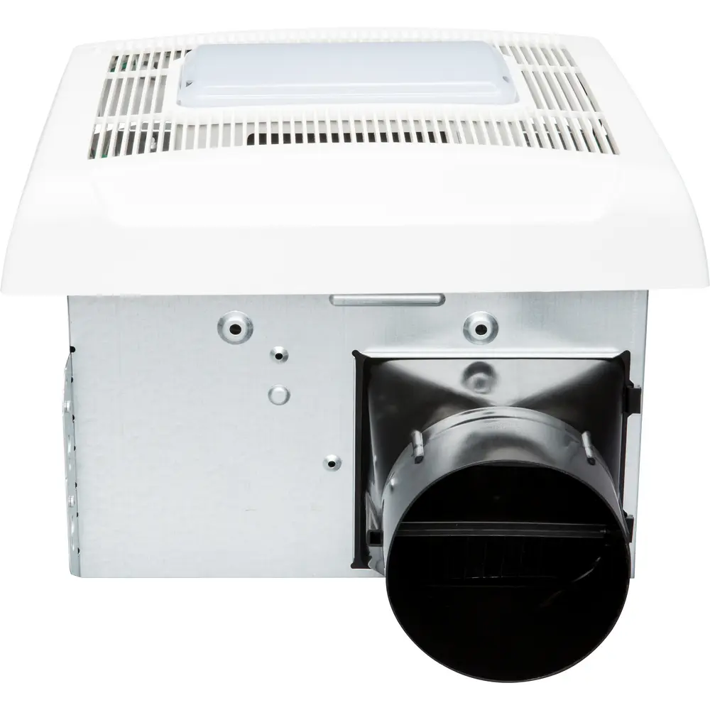 Flex Series Ceiling Room Side Installation Bathroom Exhaust Fan with Light, 80 CFM