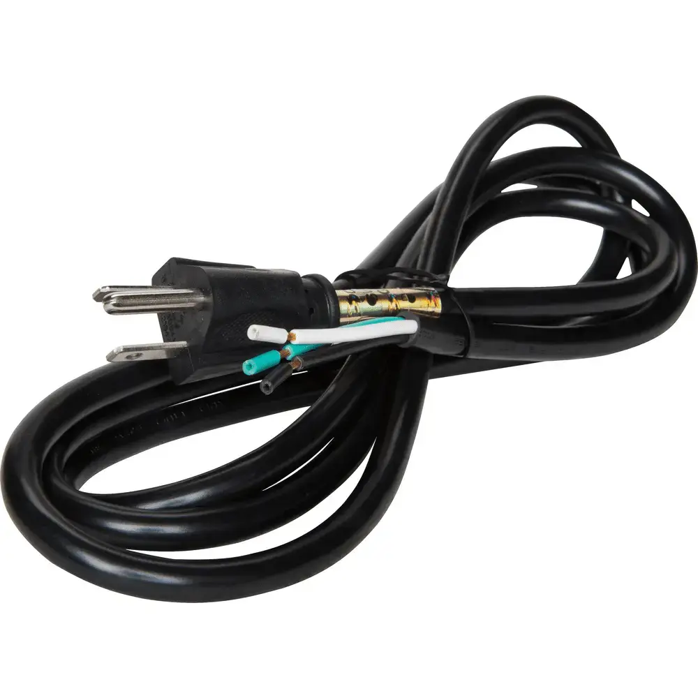 6ft 13A SJTW 16/3AWG Appliance Cord, 5-15 Plug
