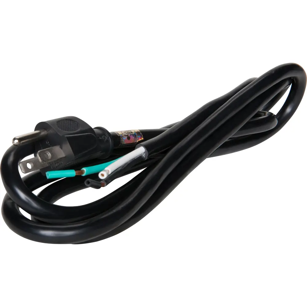6ft 15A SJTW 14/3AWG Appliance Cord, 5-15 Plug