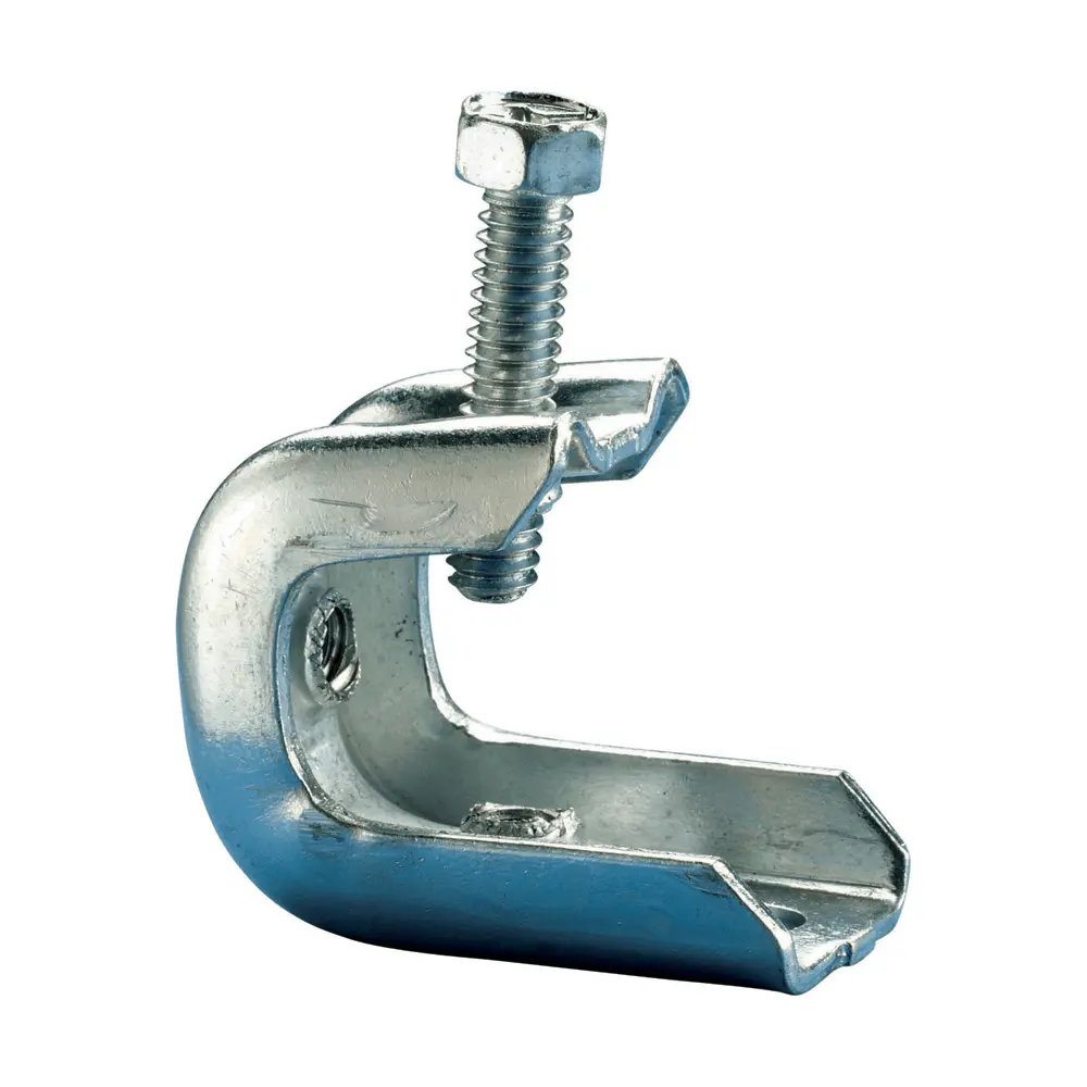 Beam Clamp, 1/4" Rod, 1/2" Max Flange