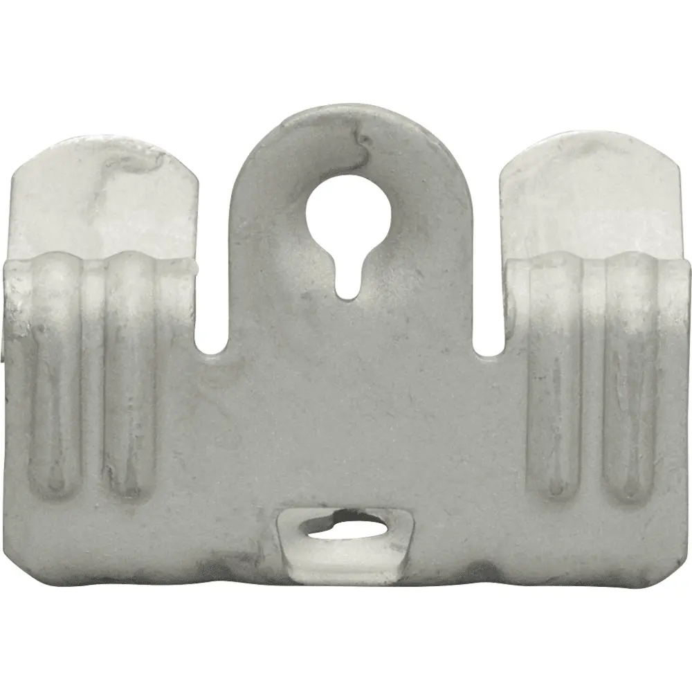 Hammer-On Flange Clip, Bottom Mount, Spring Steel, 5/16" to 1/2" Flange