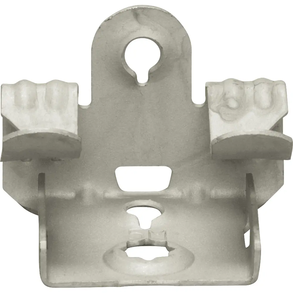 Hammer-On Flange Clip, Bottom Mount, Spring Steel, 5/16" to 1/2" Flange