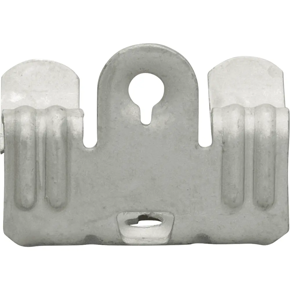 Hammer-On Flange Clip, Bottom Mount w/ Stud, Spring Steel, 5/16"-1/2" Flange