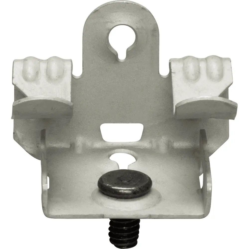 Hammer-On Flange Clip, Bottom Mount w/ Stud, Spring Steel, 5/16"-1/2" Flange