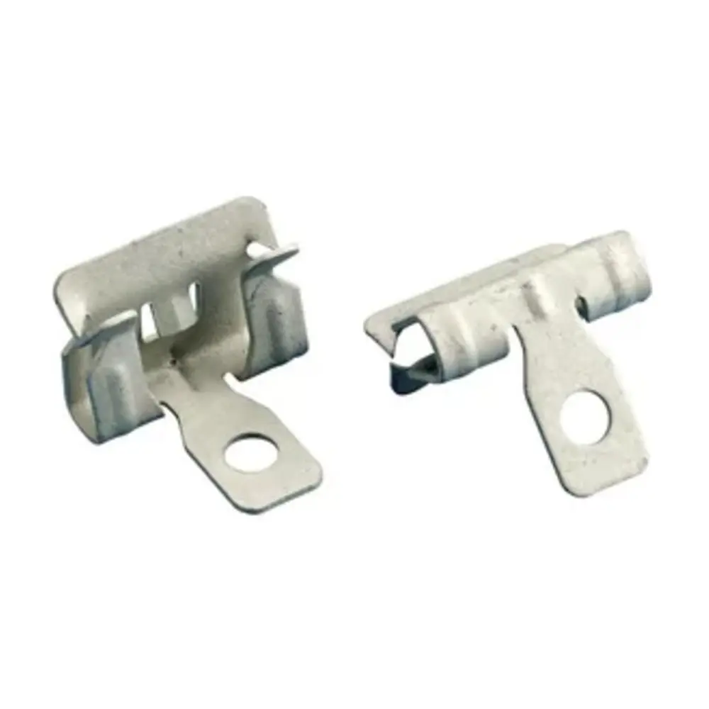 Hammer-On Flange Clip, Side Mount Spring Steel, 1/8"-1/4" Flange 1 Hammer-On Flange Clip, Side Mount Spring Steel, 1/8"-1/4" Flange