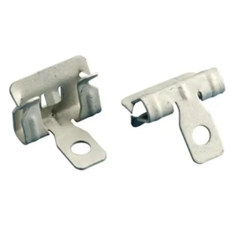 Hammer-On Flange Clip, Side Mount, Spring Steel, 5/16" to 1/2" Flange
