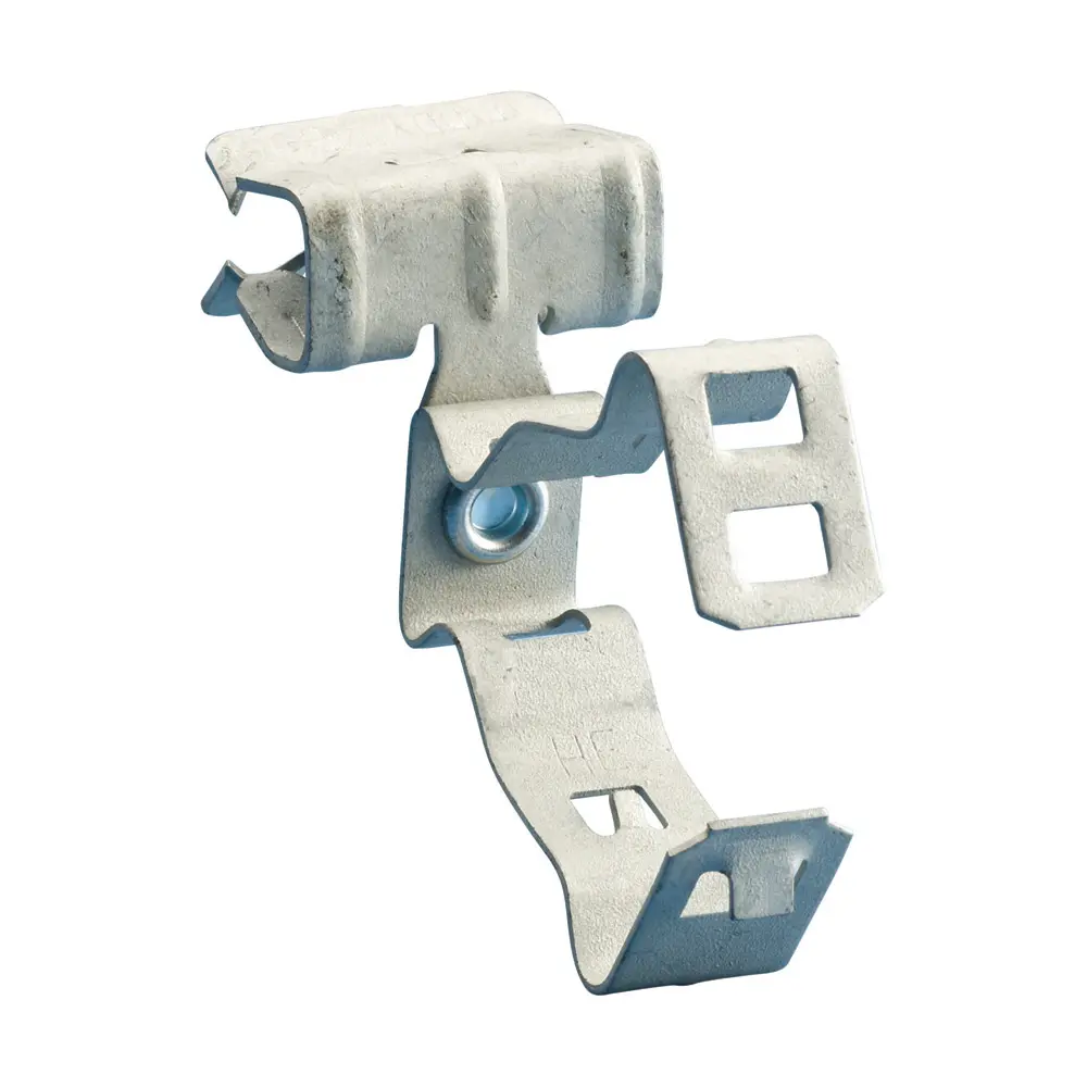 H-MSM Conduit/Pipe to Flange Clip, Side Mount, 3/4", 1" EMT, 1/8"-1/4" Flange 1 H-MSM Conduit/Pipe to Flange Clip, Side Mount, 3/4", 1" EMT, 1/8"-1/4" Flange