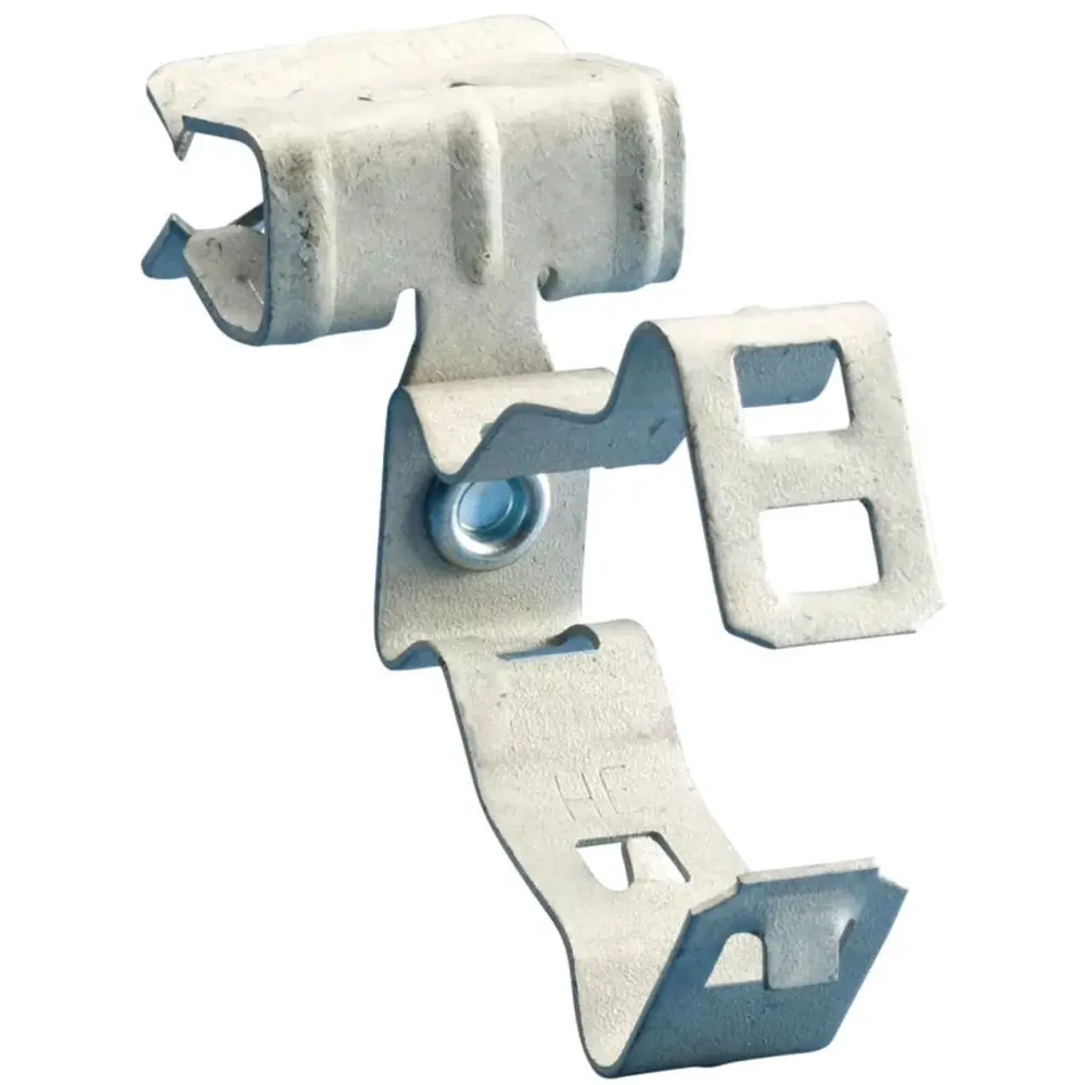 H-MSM Conduit/Pipe to Flange Clip, Side Mount, Spring Steel, 14-2 to 12-3 MC/AC, 1/8" to 1/4" Flange 1 H-MSM Conduit/Pipe to Flange Clip, Side Mount, Spring Steel, 14-2 to 12-3 MC/AC, 1/8" to 1/4" Flange