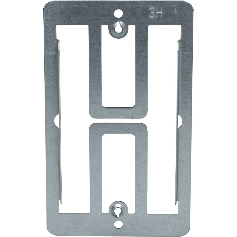 Low Voltage Mounting Plate, Single-Gang, Silver 1 Low Voltage Mounting Plate, Single-Gang, Silver