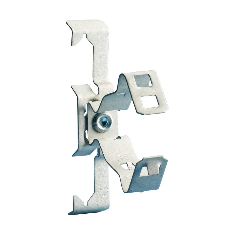 Snap Close Conduit to Rod/Wire Clip, 1/2" to 3/4" EMT, 0.71" to 1.18" OD, 1/4" Rod, 12 Wire 1 Snap Close Conduit to Rod/Wire Clip, 1/2" to 3/4" EMT, 0.71" to 1.18" OD, 1/4" Rod, 12 Wire