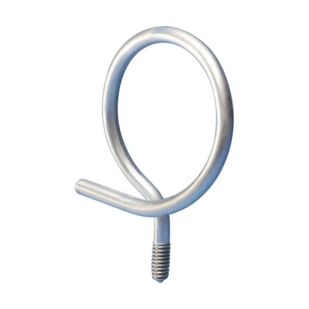 Threaded Bridle Ring, 2" Diameter, 1/4" Screw, Metal