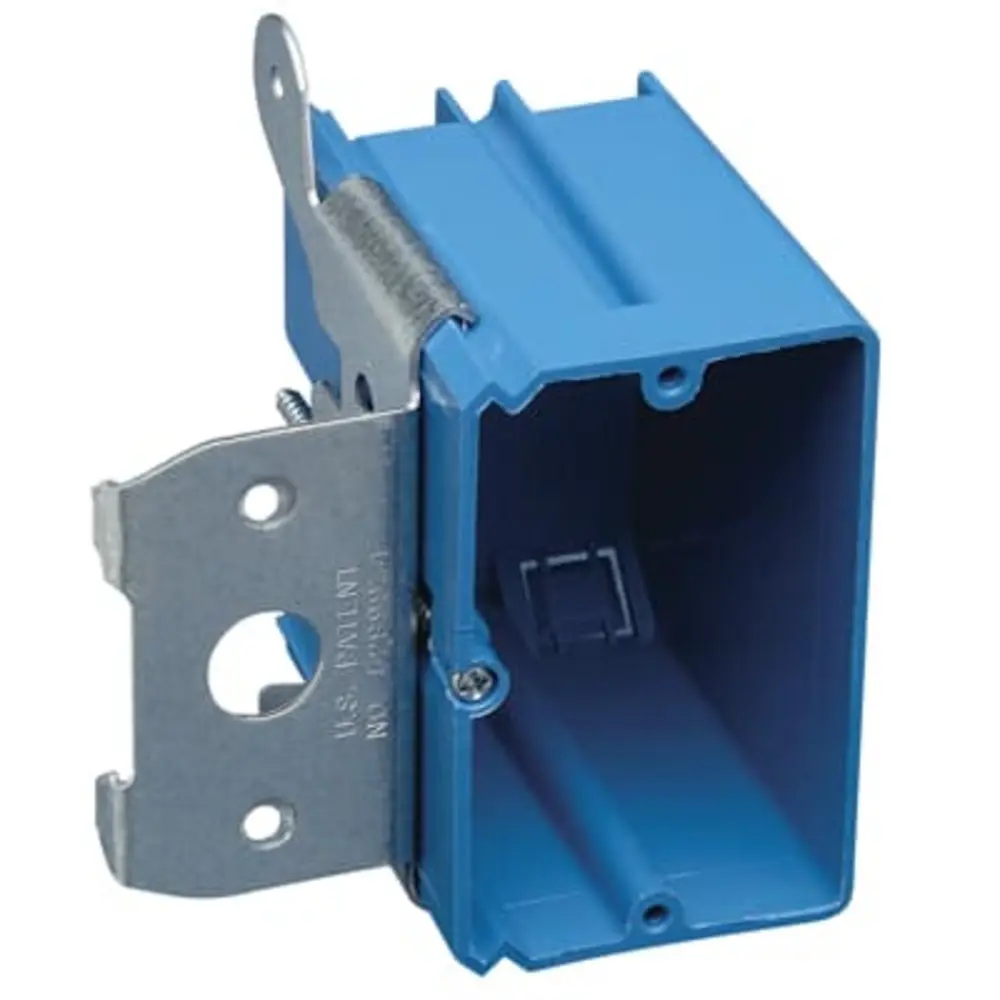 Single-Gang Adjustable Wall Box, 21.0 Cu. In., Blue 1 Single-Gang Adjustable Wall Box, 21.0 Cu. In., Blue