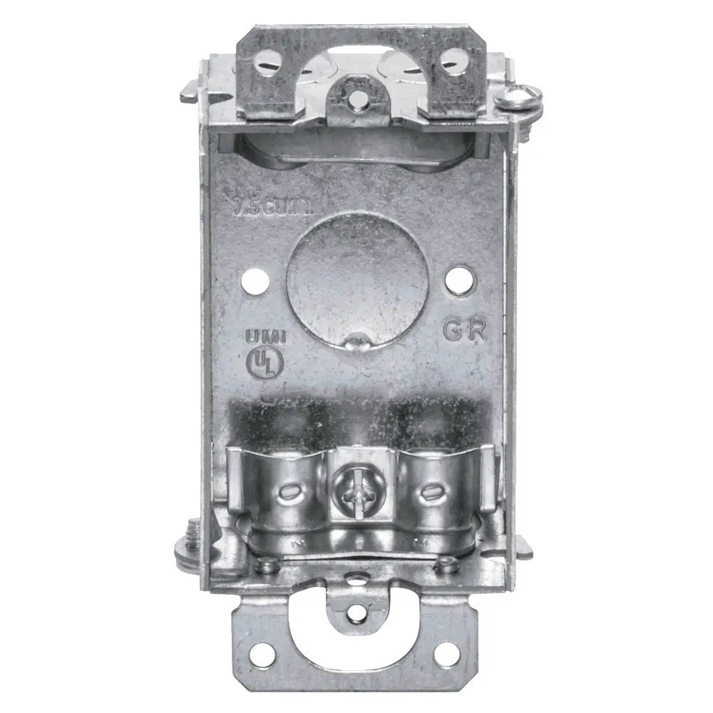 1-1/2" Deep Gangable Box w/ Non-Metallic Cable Clamp