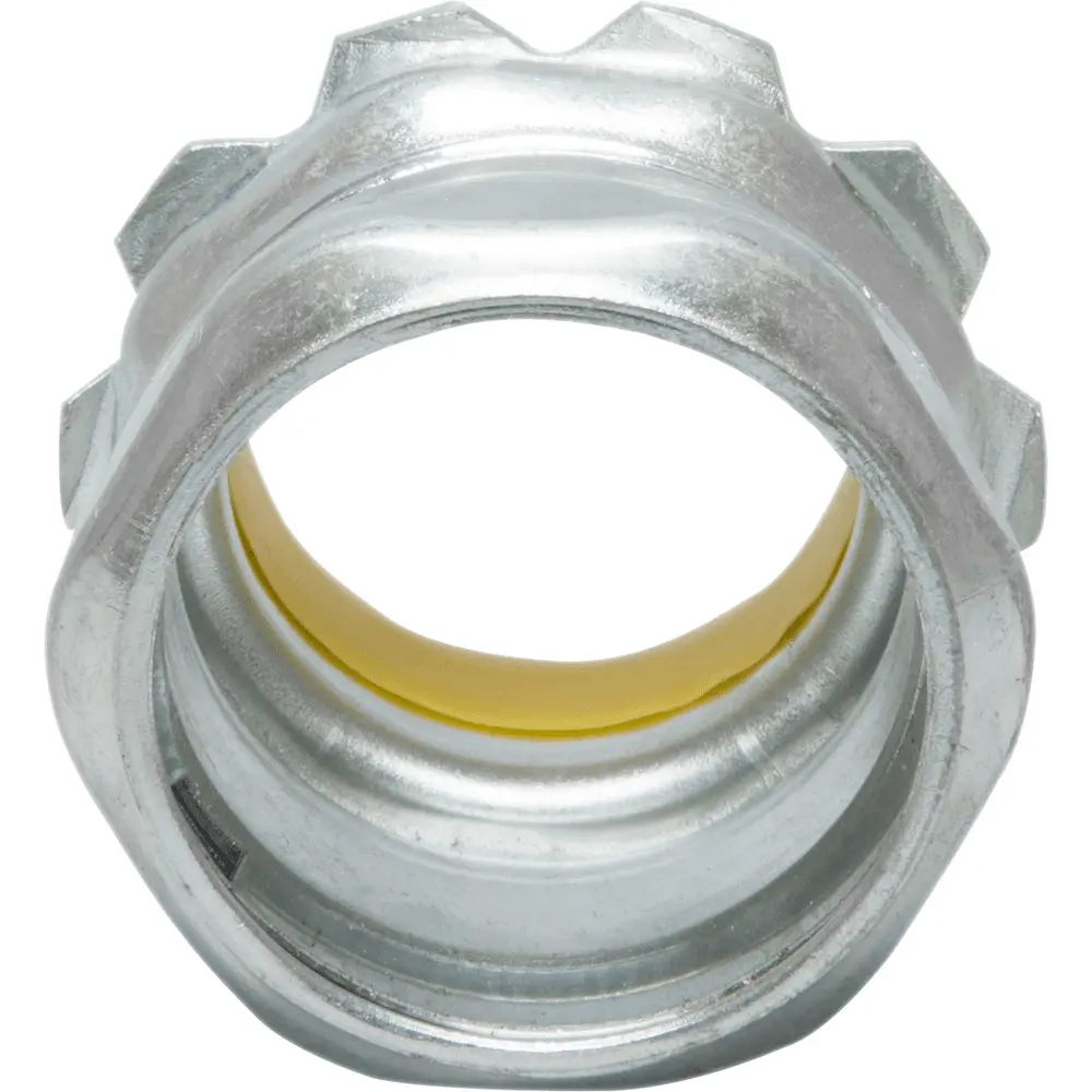 1-1/2" EMT Steel Compression Connector w/ Insulated Throat