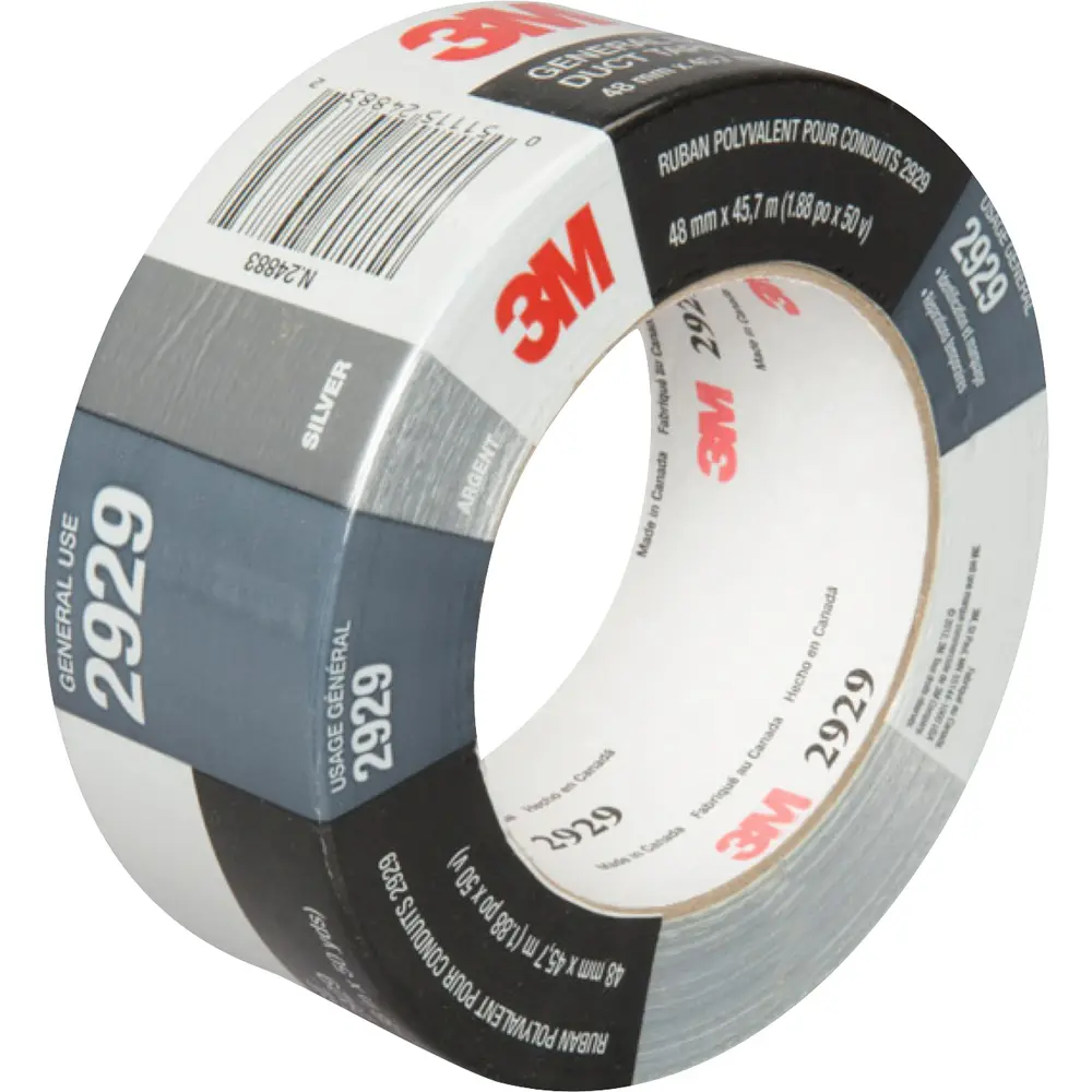 1.88" x 50 Yds. General Use Duct Tape, Silver