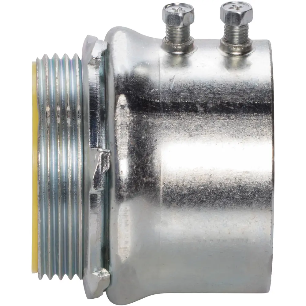 1-1/2" Steel Set Screw Connector w/ Insulated Throat