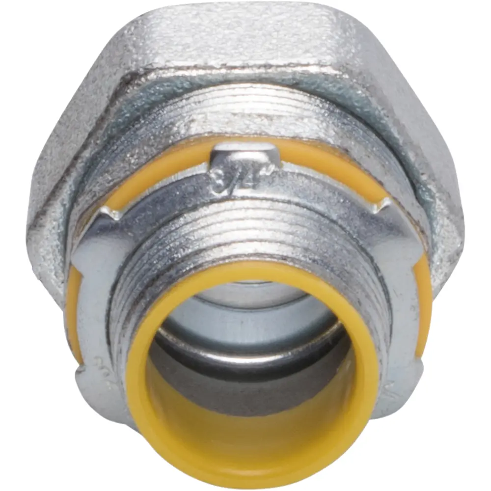 1-1/2" Straight Liquid Tight Connector, Malleable Iron