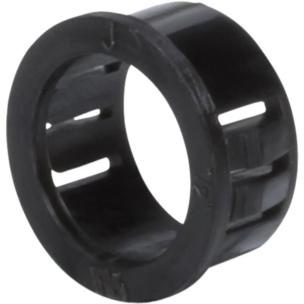 1-1/4 in. Plastic Snap-In Knock-Out Bushing, Black