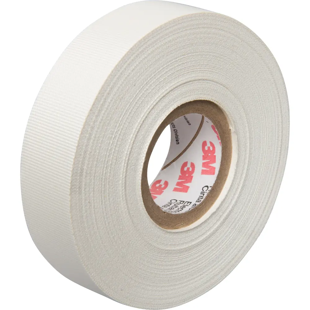3/4" x 66' Glass Cloth Electrical Tape, White