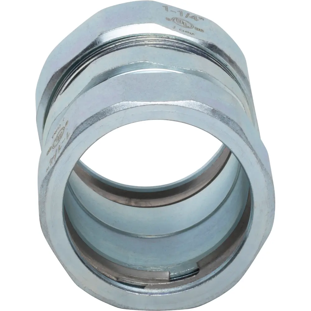 1-1/4" Rigid Compression Coupling, Steel