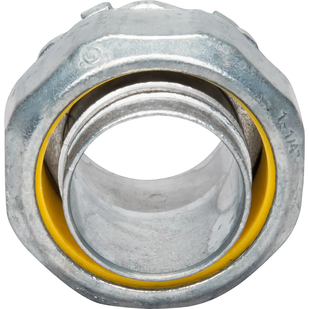 1-1/4" Steel-Zinc Liquid Tight Straight Fitting
